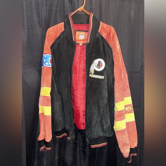 NFL Other - Washington Redskins Varsity Suede Zip-Up Jacket